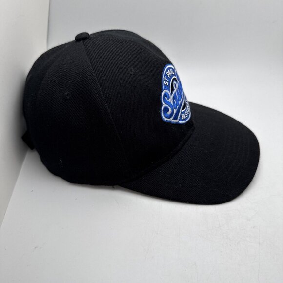 St Paul Saints Hat Cap Black Minor League Baseball MiLB Adjustable Mens GR47 - Picture 2 of 5